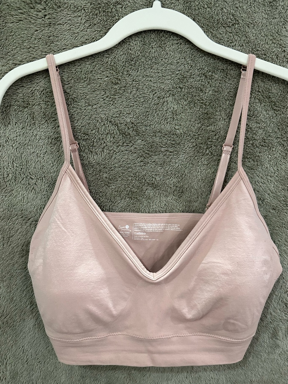 Secret Treasures Dusty Rose Seamless Bralette with Adjustable Straps